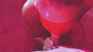 Pov Smoking MILF Stepmom Deepthroats and Gets Cum in Mouth