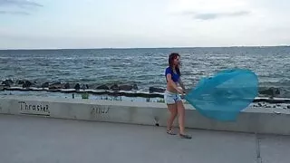 Dance with Blue Shawl (crane)