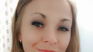 very wet girl outdoors in a park