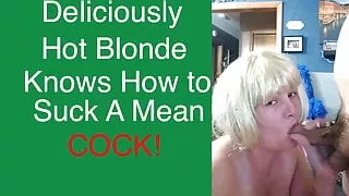 Hot horny blonde sucks cock and fucks hard