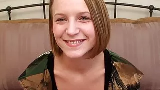 She is only 19 and can deepthroat a fat cock