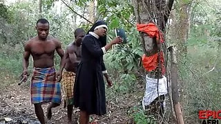 African warriors fuck foreign missionary (trailer)