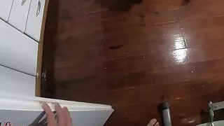 his stepsister tricks him into fucking her prone bone