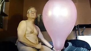 Balloonbanger 44) Squishy, Squeezy, Squeaky Balloon w Cum