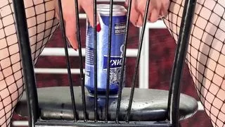 Extreme fuck with beer cans and squirt by DrDiesel bottle
