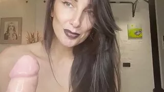 Hot milf. Black lips. Blowjob. Cumshot