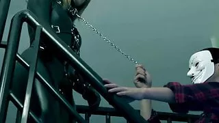 Fejira com – Captured girl in latex catsuit 2