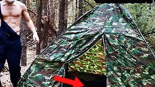 Masked villain fucks tired traveler in the woods HORROR PORN