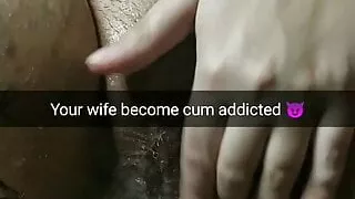 Wife becomes a cum addicted ruined slut for creampies!