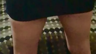 Peek up my Short Black Skirt American Milf 24