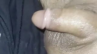 Rubbing my smooth dick