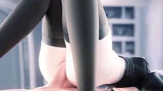 3D Compilation: 2B NierAutomata Yorha Uncensored Hentai