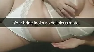 Cheating bride with big boobs Milky Mari get creampie! FULL