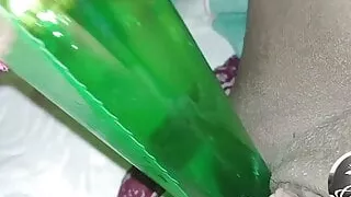 Sri Lankan Harshani Plays With Bottle