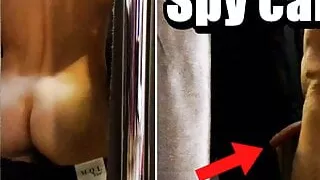 A guy in the store's locker room