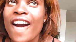 African surprise with big white cock for breakfast