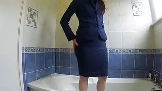 Estate Agent Takes A Dip Fully Clothed