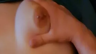 Wet Girl gets so horny by massaging her big tits