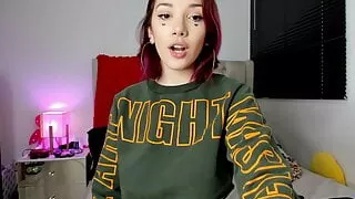 Otaku webcam girl with big tits gets wet