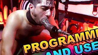 Machine overlords command Ricky Cage to go ass-to-mouth