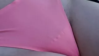 Pink panties on my horny pussy