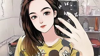 girl in a scaly dress