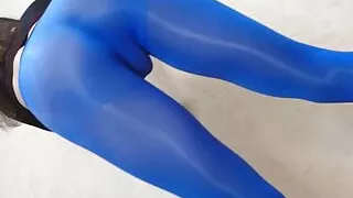 Sexy body + sexy nylon pantyhose