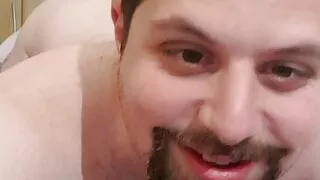 Hairy stepdaddy eating my ass