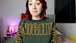 Slutty webcam girl with big tits loves to vape and feel slutty