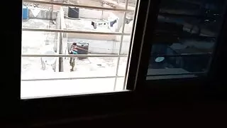 Rajesh masturbating dick,flashing to auntys, cum in bathroom