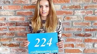 Skinny model is testing her luck with a Czech agency