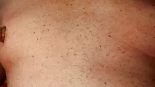 Playing with my man boobs