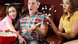 FILF - Liza And Lily Jordan Get Wild With Their Stepdaddy