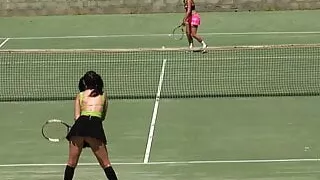 Threesome – Busty teens Tristan Berrimore and Cameron Canada