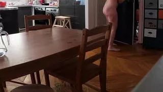 Flashing And Blowjob with Delivery Man