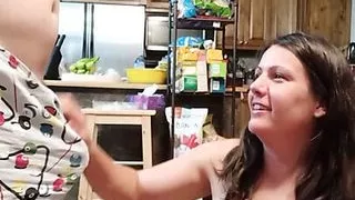 Dirty wife tries to deepthroat my best friend's cock