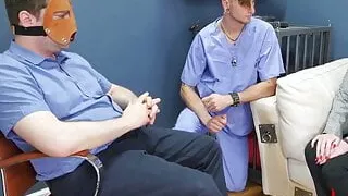 Ass eating BDSM teen slut is throatfucked