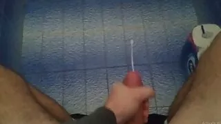 cumming in a toilet