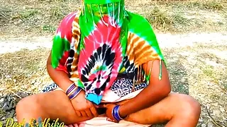 Outdoor Injoy Indian Dehati Bhabhi Nude In Sexy Saree Desi