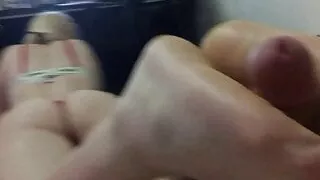 Sexy Footjob, Close-Up View & Intense Sounds - Miley Grey