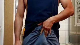 Schwuler Sex, Latino, Muskel, Shorts, Strippen, Voyeursex