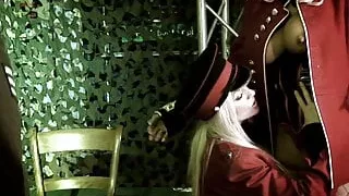 Three horny army babes masturbate when hunk comes to fuck