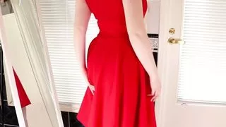MOMMY Try New Red Dress And Son Love It TABOO CREAMPIE 4K