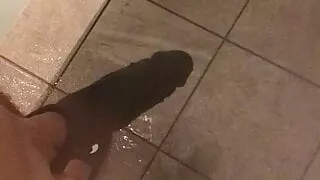 At the gym with cock sleeve 2