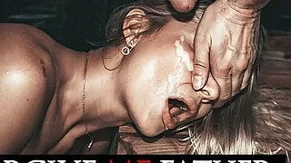 DEVIANTE - Hot blonde with tight shaven pussy and long legs