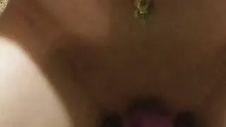 Sissy Morgan Lee Rides Dildo in Chasity