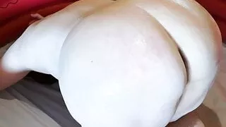 Spank her ass glazed with powder