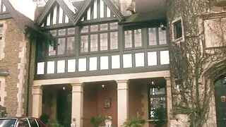 Horny babe sucks guy's tool while brunette sits on his face