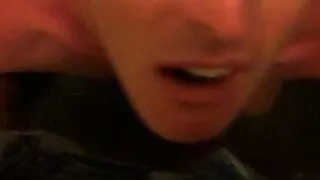 Luke taking strangers cock in toilet