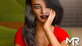 Retrieving The Past - Beautiful Brunette at Cafe E3 # 1